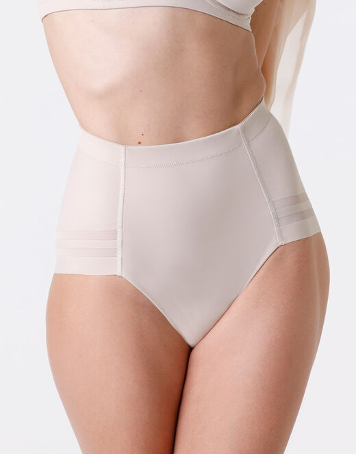 Lovable Guaina contenitiva Shaping New Fit in microfibra doppiata e tulle, skin