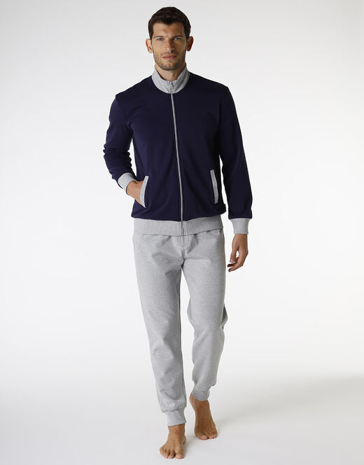 Lovable Homewear In Cotone, Blu Navy E Grigio Melange