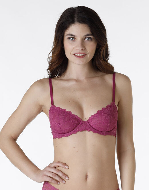Lovable La Senza - Reggiseno Con Ferretto Obsession Lace In Pizzo, Malva
