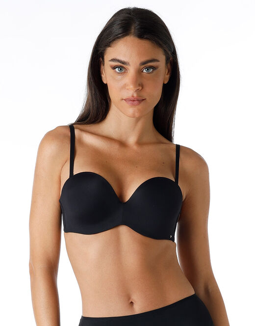 Lovable Balconette imbottito strapless, nero