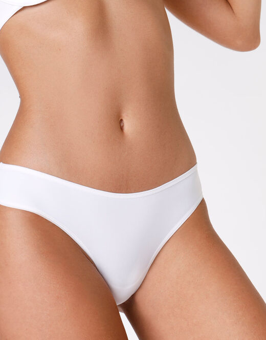 Lovable Brasiliano Invisible in microfibra, bianco