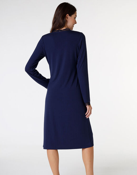 Lovable Camicia Da Notte In Jersey, Blu