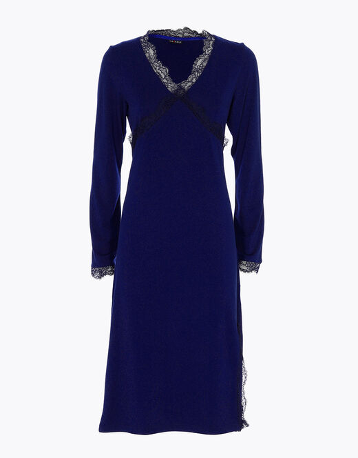 Lovable Camicia Da Notte In Jersey, Blu