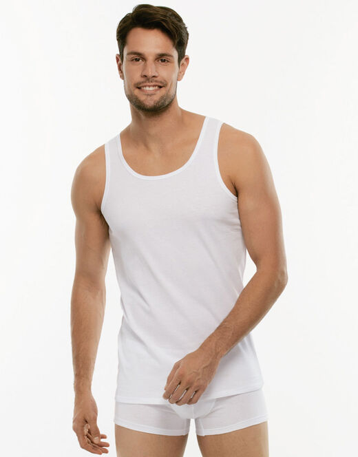 Lovable Canotta 100% Pure Cotton bianco in cotone