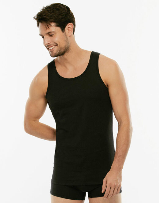 Lovable Canotte 100% Pure Cotton nera in cotone