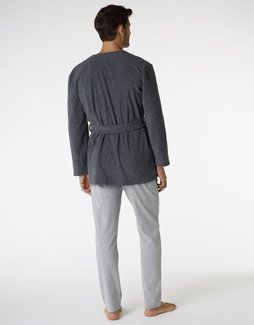 Lovable Giacca Da Camera, Grigio Melange Scuro