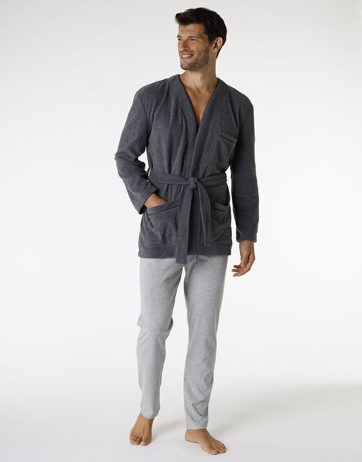 Lovable Giacca da camera, grigio melange scuro