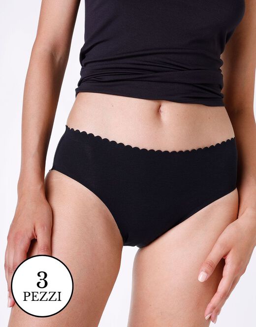Lovable Multipack Slip invisible softness, X3 nero