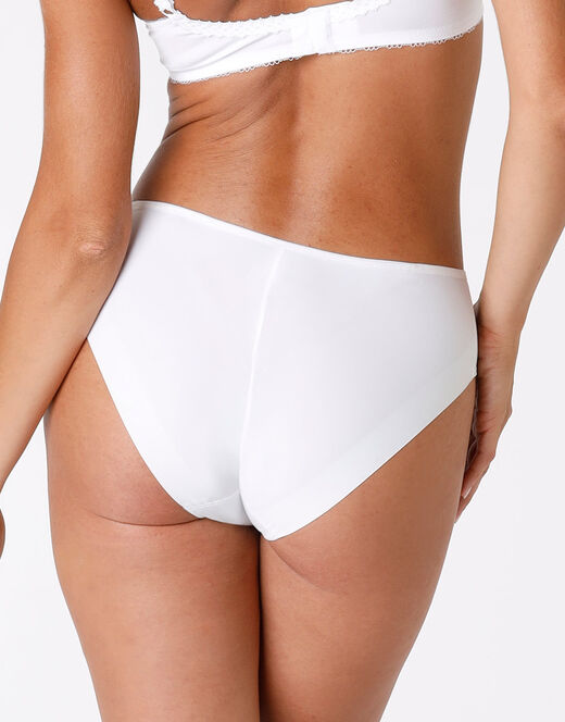 Lovable Slip Midi Invisible In Microfibra, Bianco