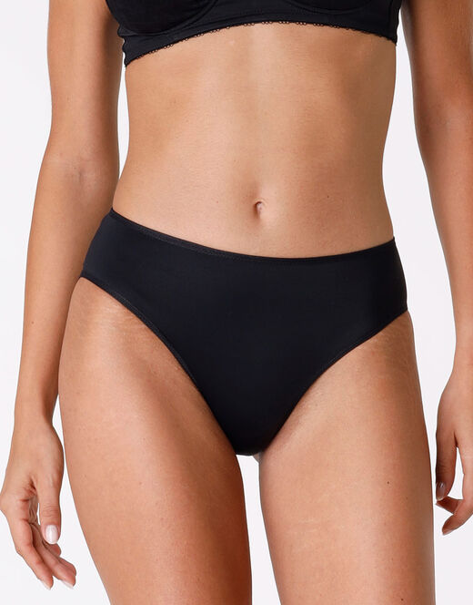 Lovable Slip Midi Invisible In Microfibra, Nero