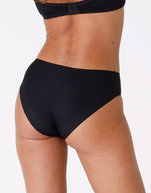 Lovable Slip Midi Invisible In Microfibra, Nero