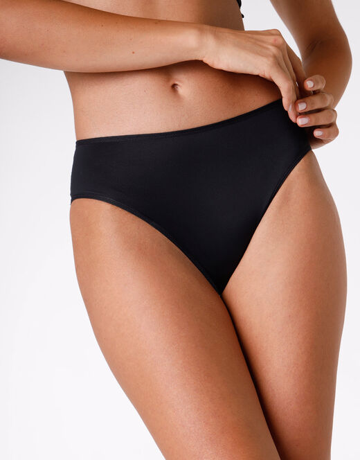 Lovable Slip midi Invisible in microfibra, nero