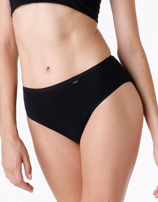 Lovable Slip Midi Lovely In Cotone Modal, Nero