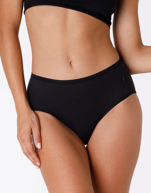 Lovable Slip Midi Lovely, Nero In Cotone Soft