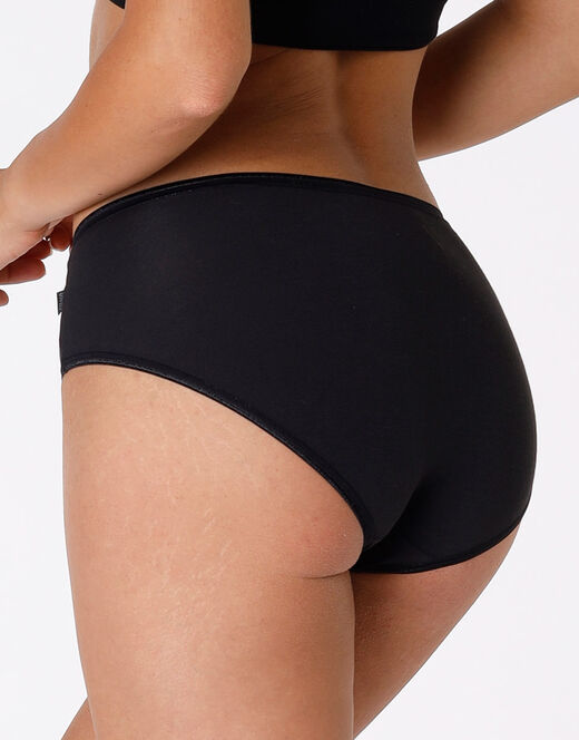 Lovable Slip Midi Lovely, Nero In Cotone Soft