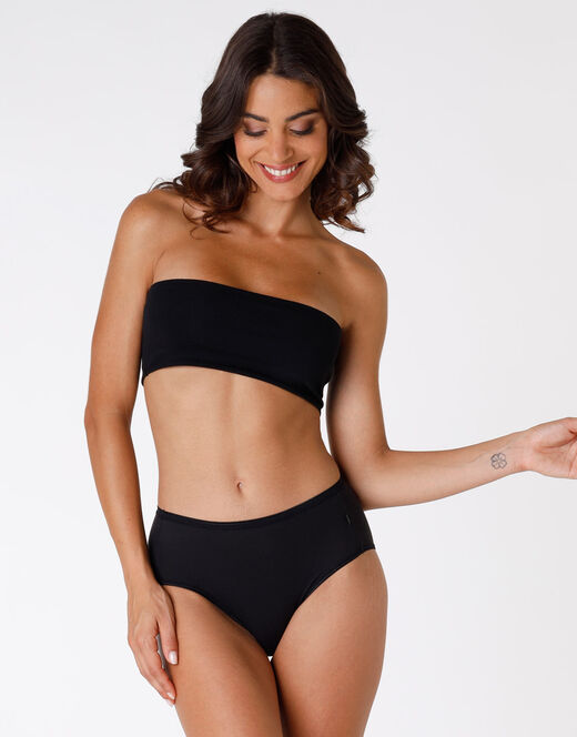 Lovable Slip Midi Lovely, Nero In Cotone Soft