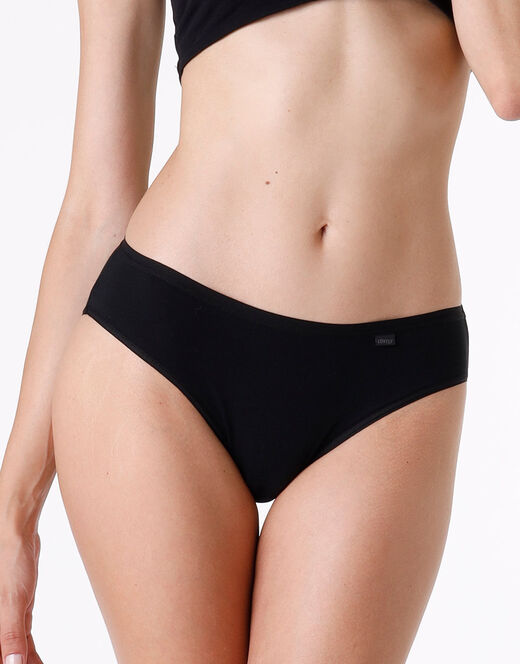 Lovable Slip Mini Lovely In Cotone Modal, Nero