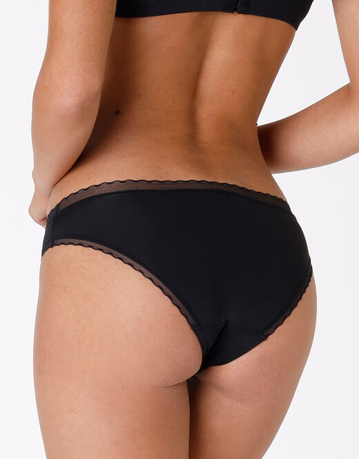 Lovable Slip My Daily Comfort Nero In Microfibra