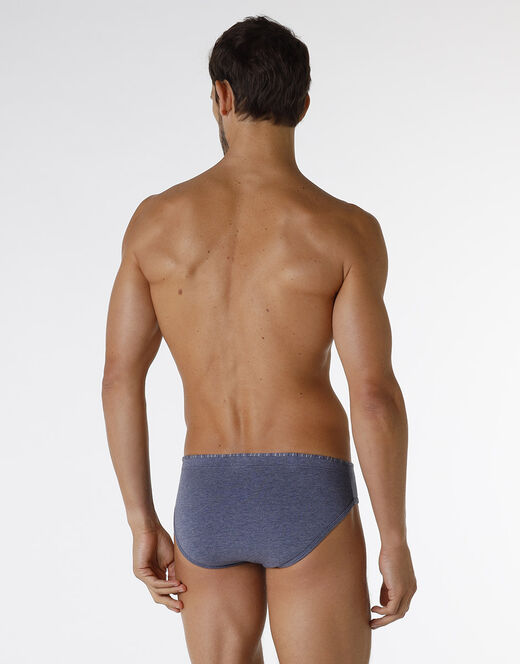 Lovable Slip Rephined Cotton Modal, Blu Melange