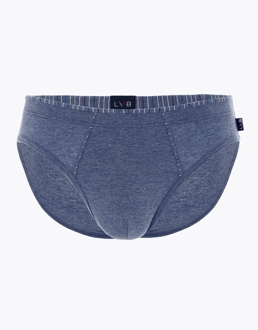 Lovable Slip Rephined Cotton Modal, Blu Melange