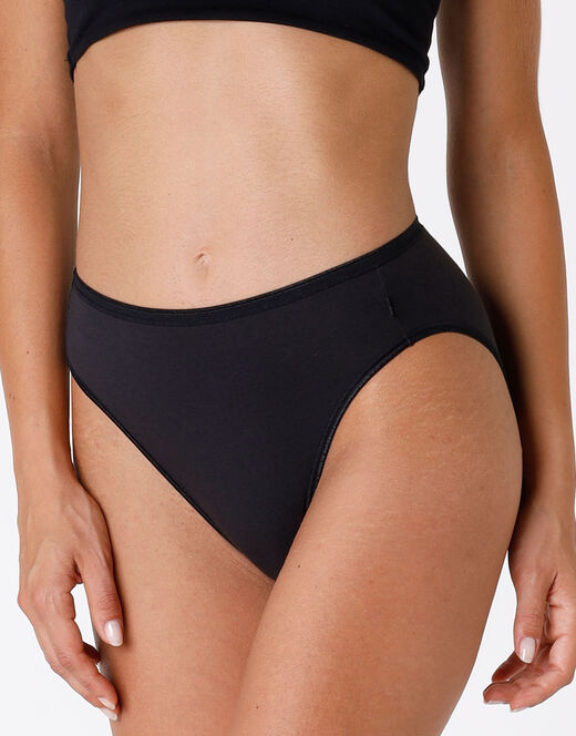 Lovable Slip Tai Lovely, Nero In Cotone Soft