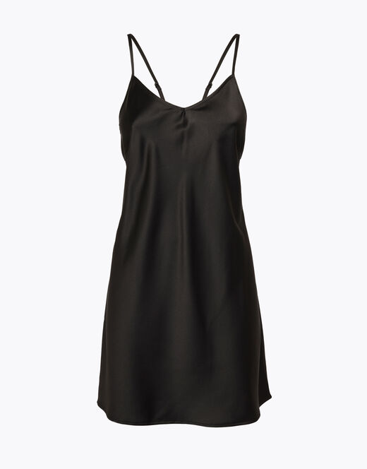 Lovable Sottoveste In Satin, Nero 