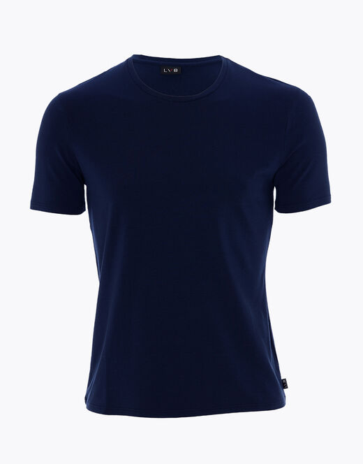 Lovable T-shirt Rephined Cotton Modal, Blu Navy
