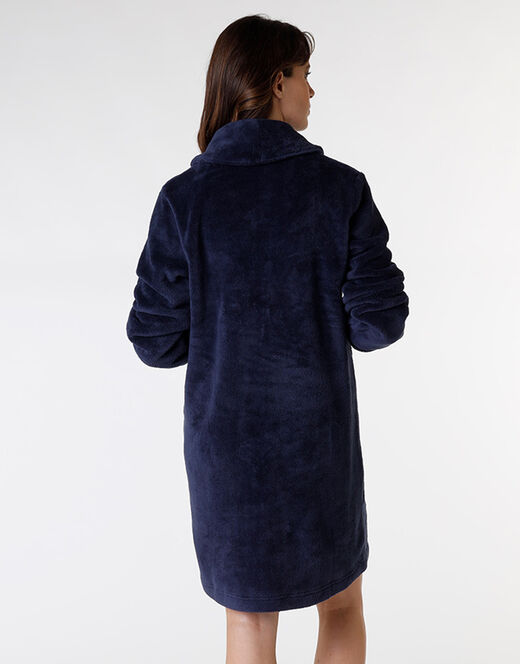 Lovable Vestaglia Aperta Stile Pelliccia, Blu