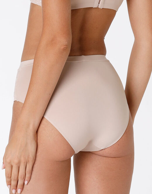 Lovable Maxi Slip Celebrity Minimizer In Pizzo E Microfibra, Skin