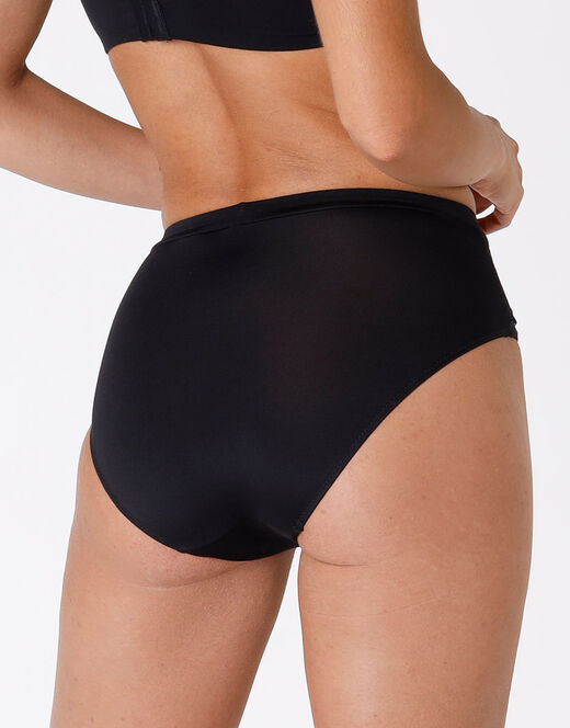 Lovable Maxi Slip Celebrity Minimizer, In Pizzo E Microfibra, Nero