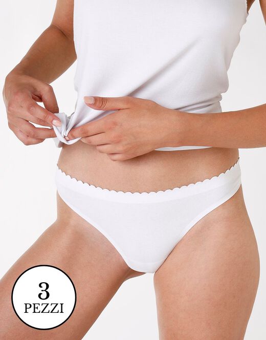 Lovable Multipack Brasiliano invisible softness, X3 bianco