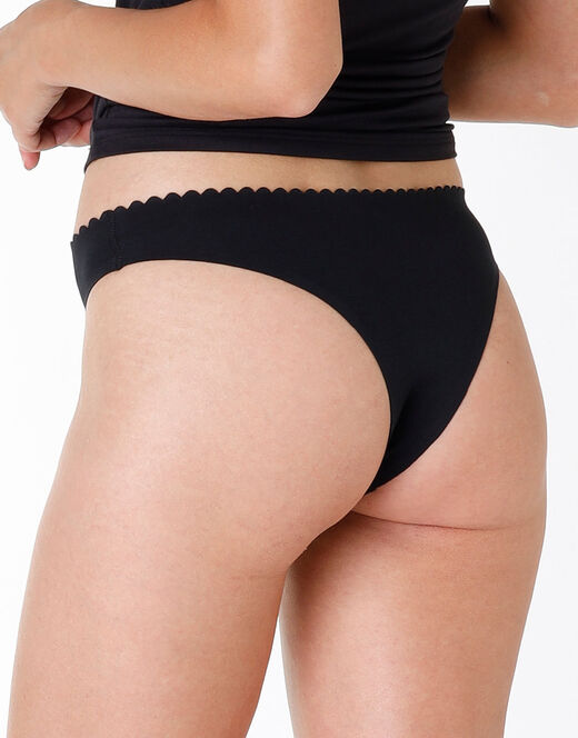 Lovable Multipack Brasiliano Invisible Softness, X3 Nero