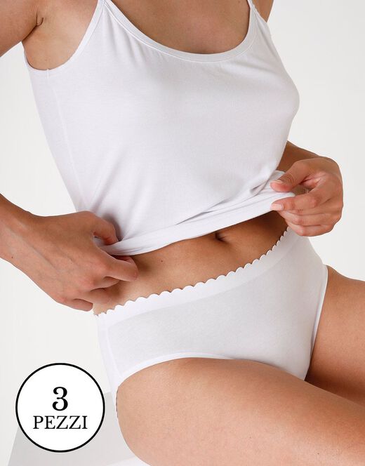 Lovable Multipack Slip invisible softness, X3 bianco