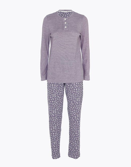 Lovable Pigiama In Interlock Di Cotone, Tornado Con Stampa A Fiori