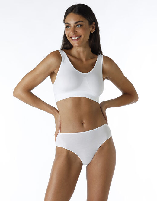 Lovable Reggiseno Brassière Yoga Active Comfort A Basso Impatto, Bianco