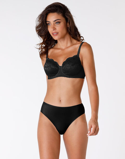 Lovable Reggiseno Con Ferretto Senza Imbottitura Exuberance, Nero, In Pizzo. Alto Sostegno