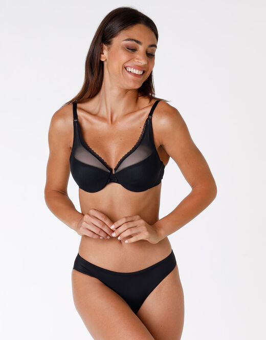 Lovable Reggiseno Con Ferretto Tonic Lift In Pizzo E Tulle, Nero