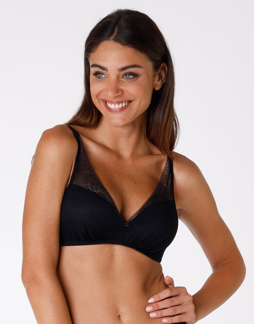 Lovable Reggiseno Senza Ferretto Leggermente Imbottito Sensual Touch Exclusive, Nero
