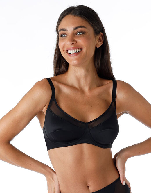 Lovable Reggiseno Senza Ferretto Modern Shaping In Microfibra, Nero