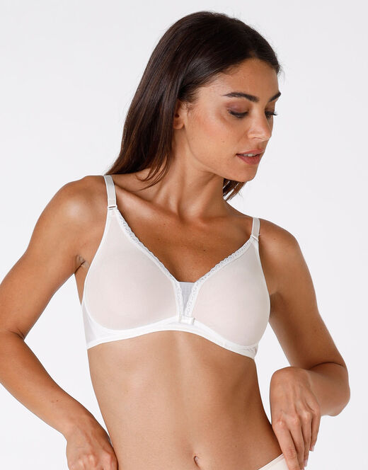 Lovable Reggiseno Senza Ferretto Tonic Lift In Pizzo E Tulle, Avorio