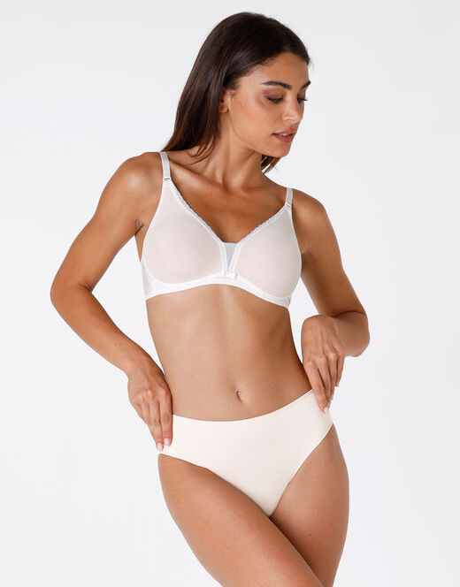 Lovable Reggiseno Senza Ferretto Tonic Lift In Pizzo E Tulle, Avorio