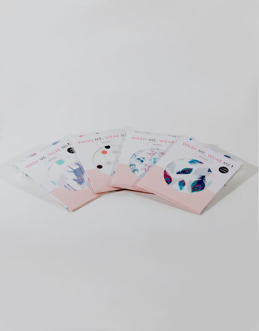 Lovable Sacchettino Lavabiancheria 45x50 Cm In Poliestere, Fantasia Piume Di Pavone