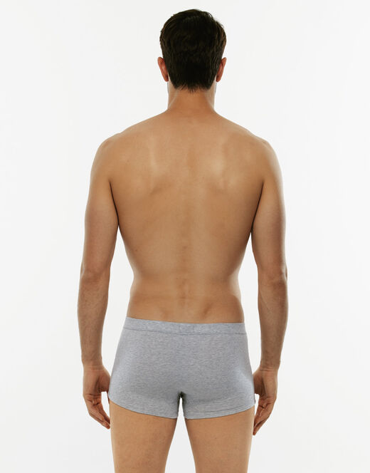 Lovable Short Boxer Supima Premium Cotton, Grigio Melange