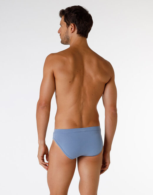 Lovable Slip Enriched Plain Cotton Modal In Cotone E Modal, Azzurro Polvere
