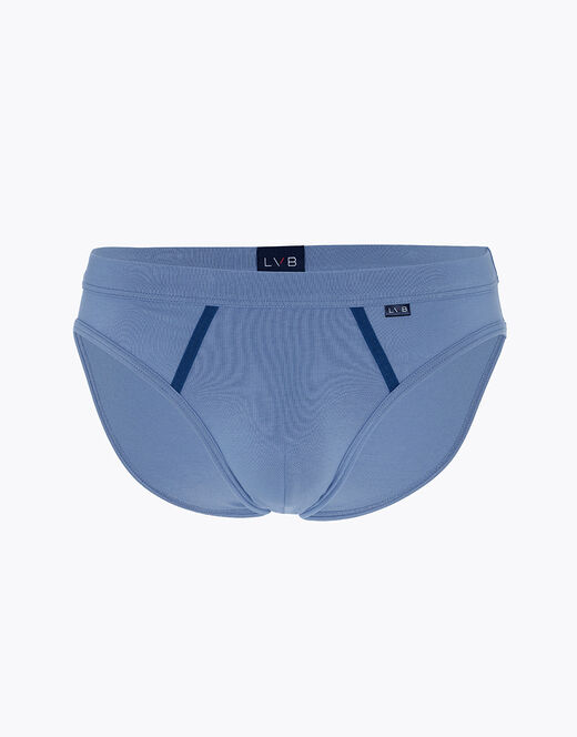 Lovable Slip Enriched Plain Cotton Modal In Cotone E Modal, Azzurro Polvere