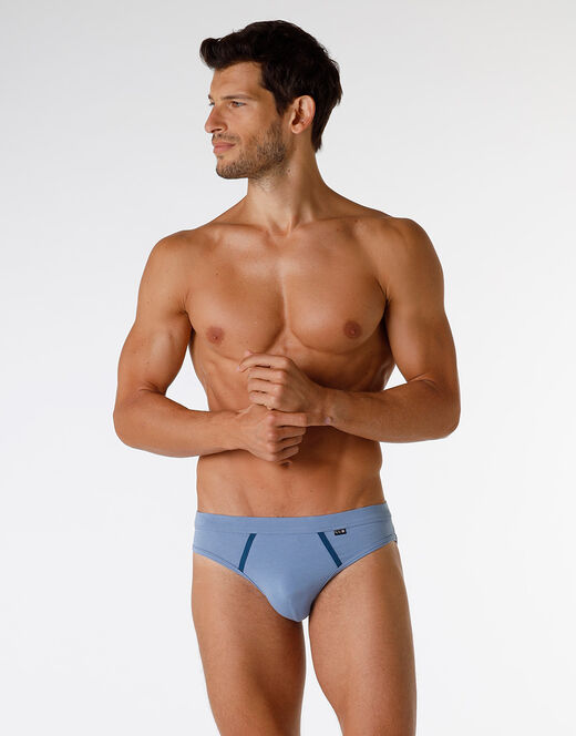 Lovable Slip Enriched Plain Cotton Modal in cotone e modal, azzurro polvere