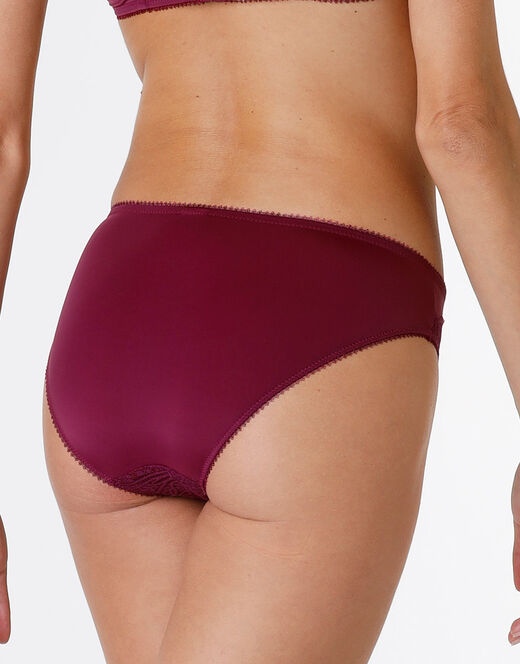 Lovable Slip Exquisite Lace In Pizzo E Microfibra, Bordeaux
