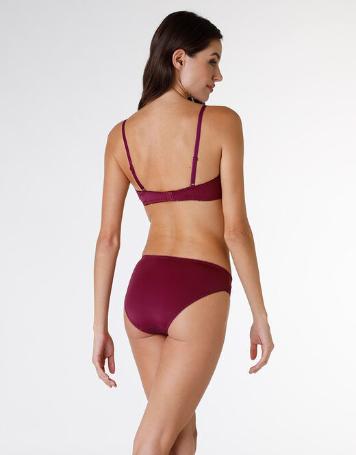 Lovable Slip Exquisite Lace In Pizzo E Microfibra, Bordeaux