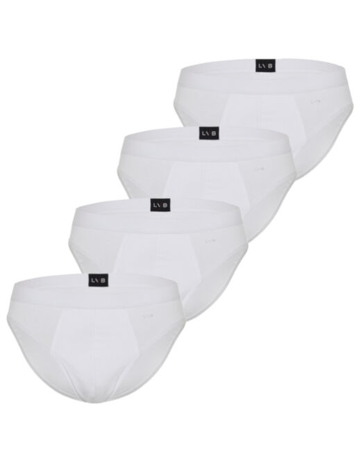 Lovable Slip In Cotone Elasticizzato, Confezione X4 Bianco