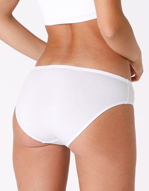 Lovable Slip Lovely Vita Bassa Bianco In Cotone Modal Vellutato